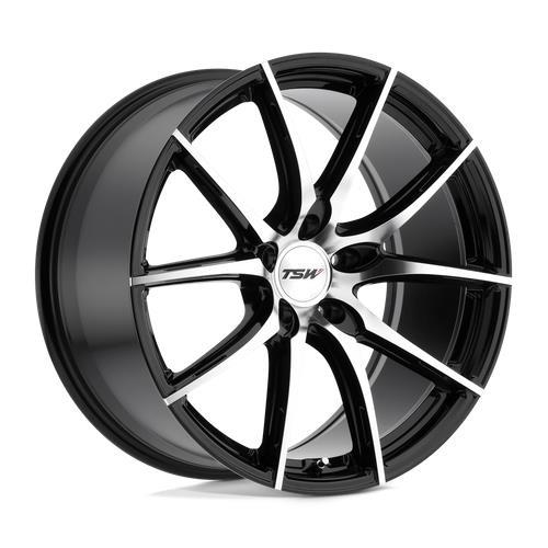 SPRINT GLOSS BLACK W/ MIRROR CUT FACE 8,5x18 5/114,3 ET20 CB76,1 60° - Alumiinivanteet - 281635 - 1