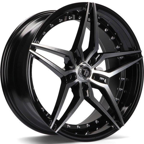SV-AR Black Front Polished 9,5x19 5/120 ET35 CB74.1 60° - Alumiinivanteet - 314095 - 1
