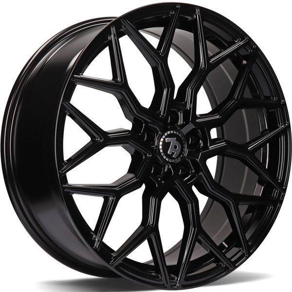 SV-K Black Glossy 7x16 4/100 ET38 CB67.1 60° - Alumiinivanteet - 314385 - 1