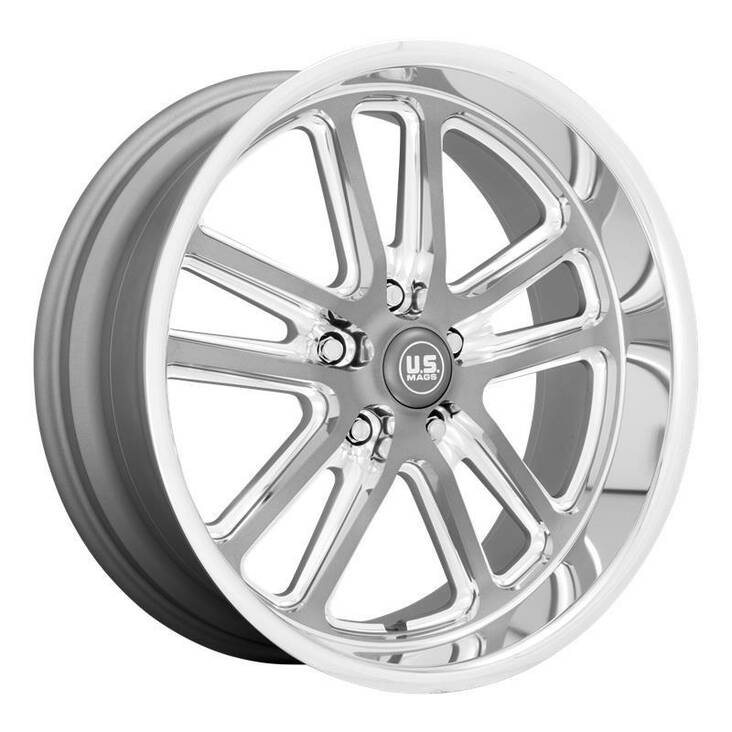 U130 BULLET TEXTURED GUN METAL W/ MILLED EDGES 8x17 5/120,65 ET1 CB72,6 60° - Alumiinivanteet - 327665 - 1