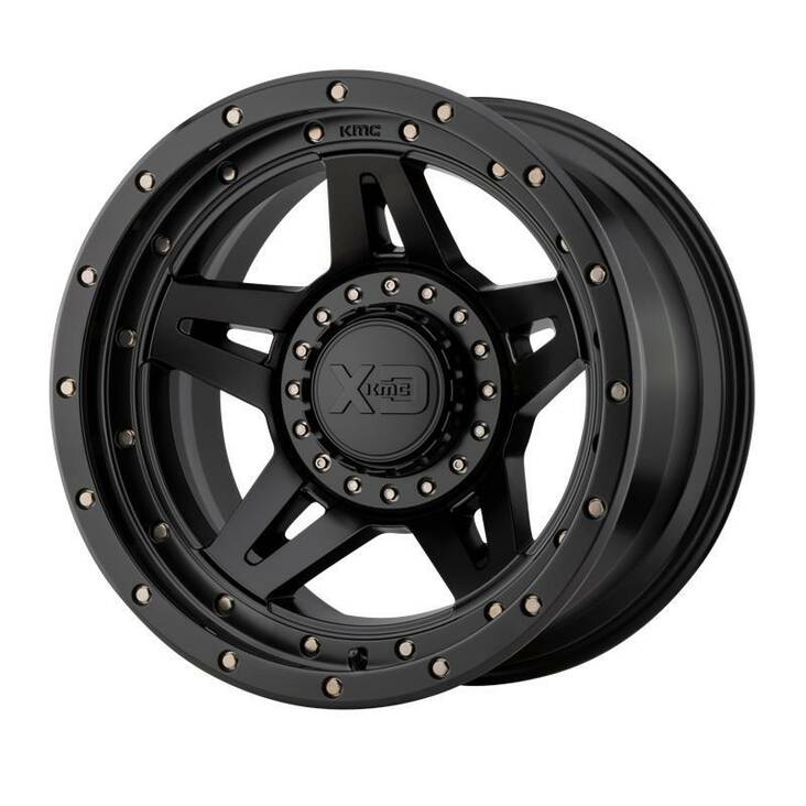 XD138 Satin Black 9x17 5/127/139,7 ET-12 CB78,3 60° - Alumiinivanteet - 241335 - 1