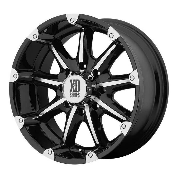 XD779 Gloss Black Machined 9x20 5/127 ET-12 CB78,3 60° - Alumiinivanteet - 238095 - 1
