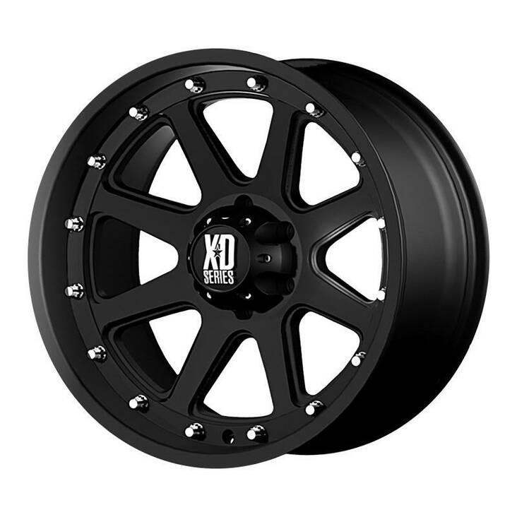 XD798 Matte Black 9x17 6/139,7 ET-12 CB106.3 60° - Alumiinivanteet - 238125 - 1