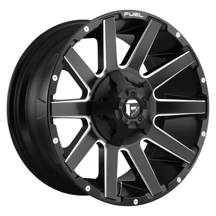FC616 MATTE BLACK MILLED 9x18 6/135/139,7 ET-12 CB106,1 60° - Alumiinivanteet - 250655 - 1