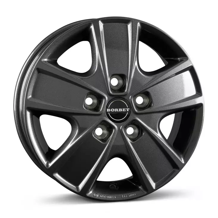 BORBET CWG mistral anthracite glossy 6x16 5/130 ET68 CB78,1 60° - Alumiinivanteet - 340085 - 1