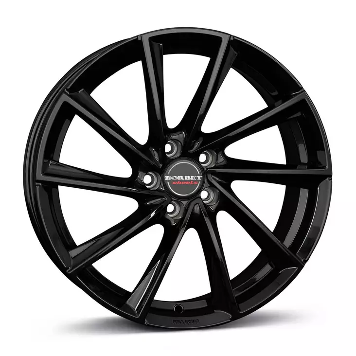BORBET VTX Black Gloss 8,5x19 5/112 ET40 CB66.6 60° - Alumiinivanteet - 340395 - 1