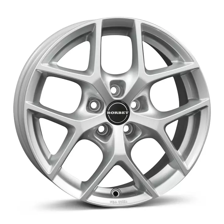 BORBET Y Crystal Silv 7x16 5/112 ET38 CB66.5 - Alumiinivanteet - 340605 - 1