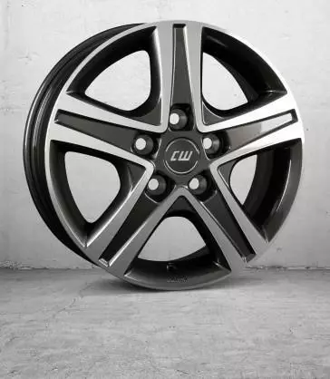 CWD Anthracite Dark Polished 6x16 5/130 ET68 60° - Alumiinivanteet - 360975 - 1