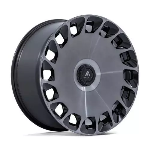 AB045 ARISTOCRAT GLOSS BLACK MACHINED FC W/ DDT 10x24 5/108 ET35 CB72,6 60° - Alumiinivanteet - 361795 - 1
