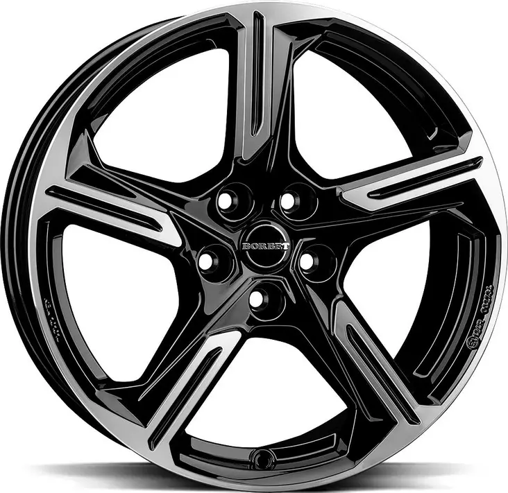 BORBET XE1 Black Pol 7,5x18 5/114,3 ET45 CB67.1 60° - Alumiinivanteet - 368395 - 1