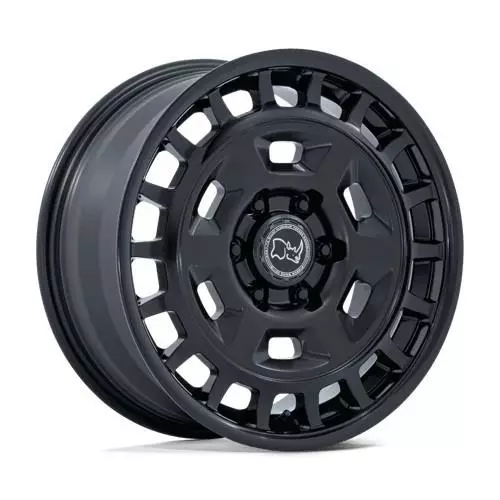 BR405 ROVER MATTE BLACK W/ GLOSS BLACK LIP 8x17 6/139,7 ET32 CB106.1 60° - Alumiinivanteet - 371195 - 1