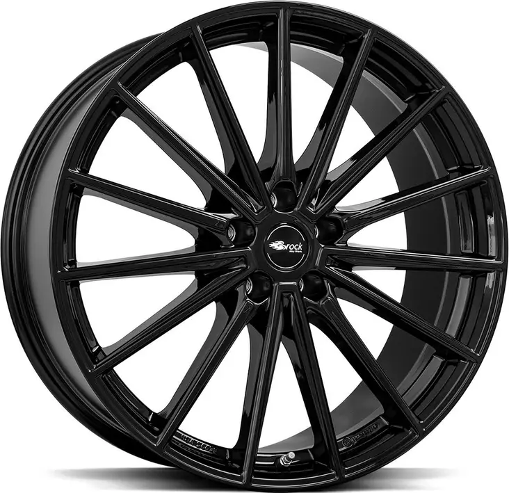 BROCK B43 Shiny Black 10x20 5/112 ET19 CB66.6 60° - Alumiinivanteet - 345735 - 1