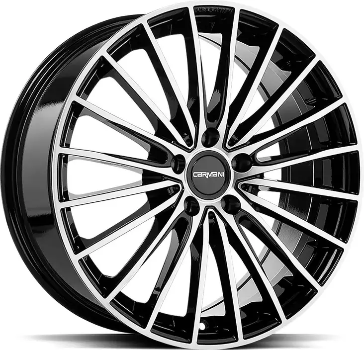 OXGIN Karl Black Pol 8x19 5/112 ET30 CB66.7 60° - Alumiinivanteet - 355515 - 1