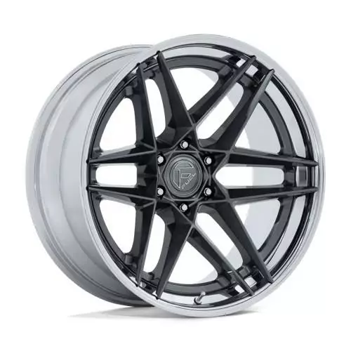FC408 FLIGHT GLOSS GUNMETAL W/ CHROME LIP 9,5x22 6/139,7 ET20 CB106.1 60° - Alumiinivanteet - 368755 - 1