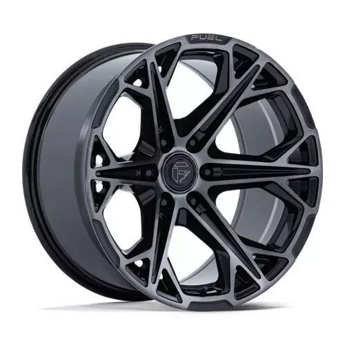 FC886 HAMMERHEAD GLOSS BLACK DARK TINTED CLEAR 10x20 6/135 ET-18 CB87.1 60° - Alumiinivanteet - 358605 - 1