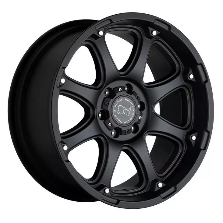 GLAMIS MATTE BLACK 9x17 6/135 ET-12 CB87,1 60° - Alumiinivanteet - 361085 - 1