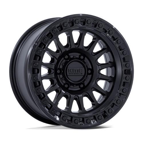 KM552 IMS MATTE BLACK W/ GLOSS BLACK LIP 9x20 8/180 ET18 CB124,2 60° - Alumiinivanteet - 340875 - 1