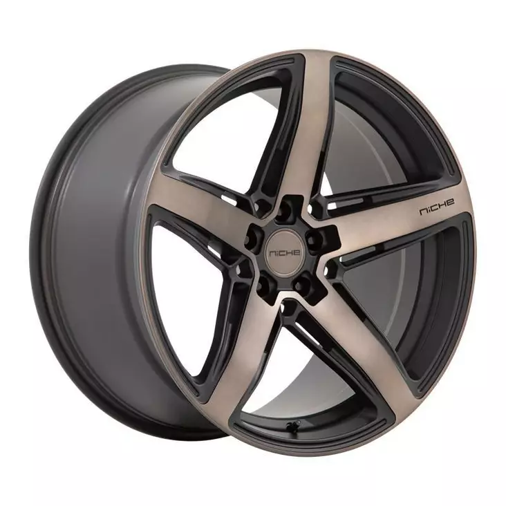 M271 TERAMO MATTE BLACK W/ DOUBLE DARK TINT FACE 8x18 5/100 ET40 CB66,1 60° - Alumiinivanteet - 344185 - 1