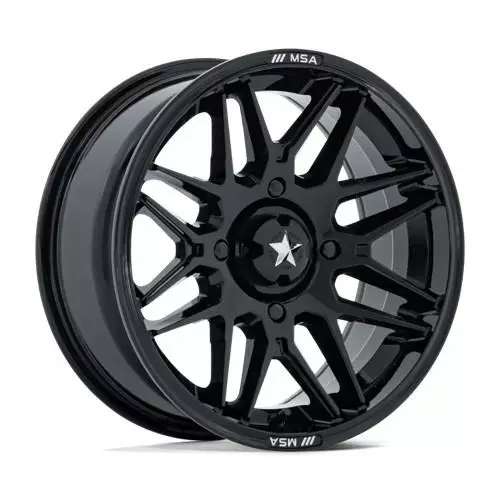 M52 RADAR UTV GLOSS BLACK 7x15 4/156 ET10 CB115.1 60° - Alumiinivanteet - 369335 - 1