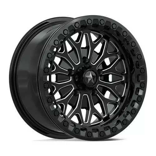 MA53 BOLO UTV BEADLOCK GLOSS BLACK MILLED 7x18 4/137 ET10 CB96.0 60° - Alumiinivanteet - 369365 - 1
