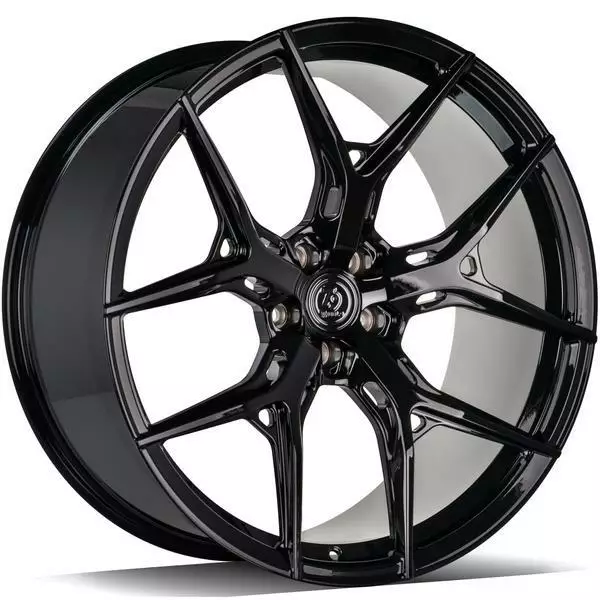 MF.4 Black Glossy 10x22 5/112 ET20 CB66.6 60° - Alumiinivanteet - 358115 - 1