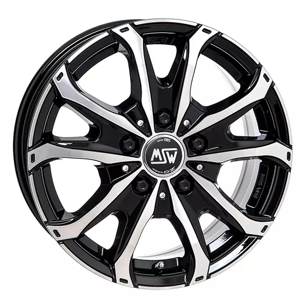 MSW 48 Van Blk/Pol 6,5x15 5-118 E65 C71,1 60 - Alumiinivanteet - 8027529236255 - 1