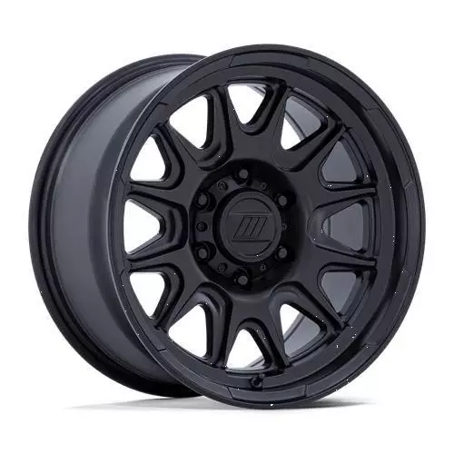 PA200 PULSE MATTE BLACK 8,5x17 6/114,3 ET0 CB66.1 60° - Alumiinivanteet - 360085 - 1