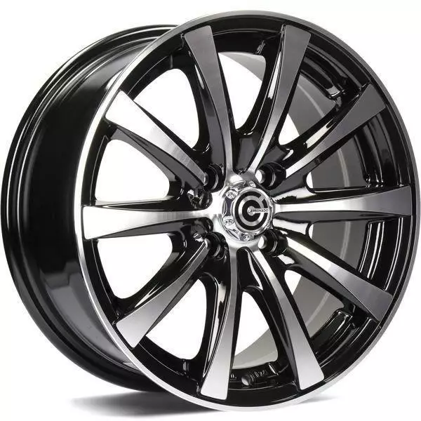 Raven Black Front Polished 6,5x15 4/100/98 ET35 CB67.1 60° - Alumiinivanteet - 356375 - 1