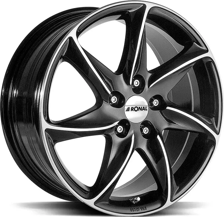 RONAL R51 Jet Black Front Cut 7x16 5/112 ET50 CB76,0 R13 - Alumiinivanteet - 344845 - 1