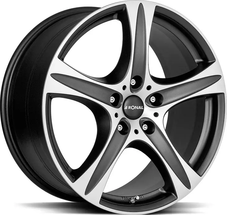 RONAL R55 SUV Matt Black Front Cut 9,5x20 5x127 ET35 CB71.5 60° 1050 kg - Alumiinivanteet - 354835 - 1