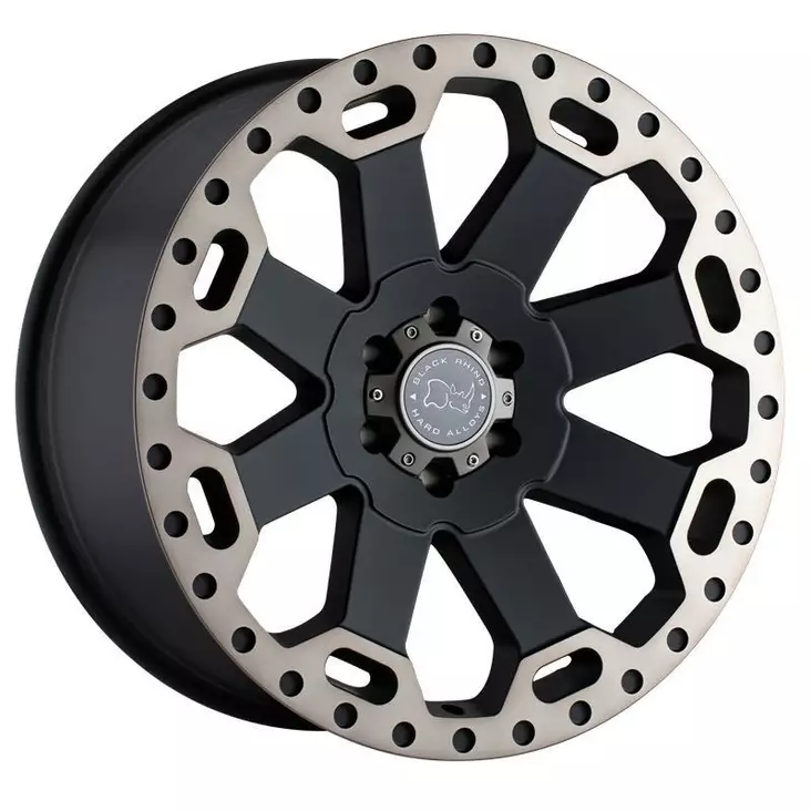 WARLORD MATTE BLACK W/ MACHINED DARK TINT 9x20 8/170 ET12 CB125,1 60° - Alumiinivanteet - 361095 - 1
