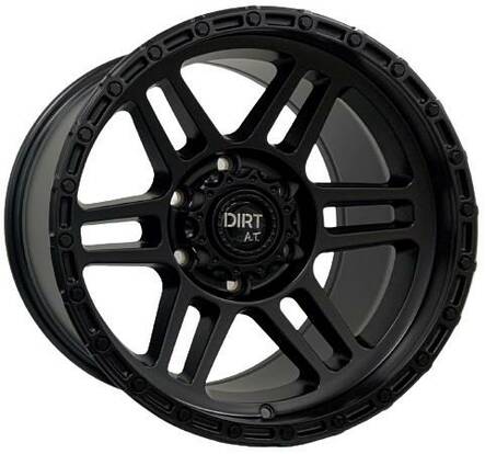 D111 Flatblack 9x17 6/139,7 ET12 CB106.1 60° - Alumiinivanteet - 324876 - 1