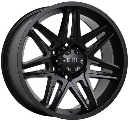 D62 Flatblack 9x18 5/120 ET25 CB74.1 60° - Alumiinivanteet - 212316 - 1
