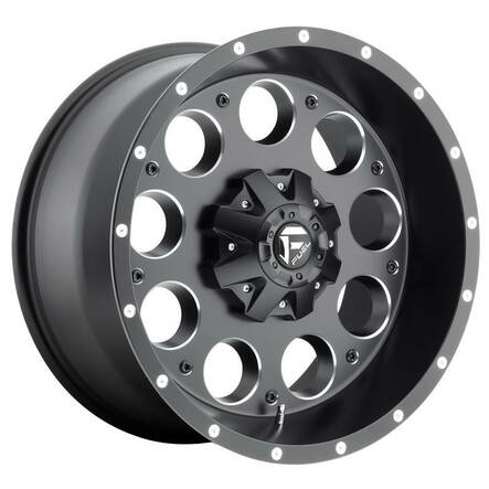 FC525 MATTE BLACK MILLED 8x15 5/120,65/127 ET-18 CB78.1 60° - Alumiinivanteet - 245016 - 1
