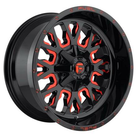 FC612 GLOSS BLACK RED TINTED CLEAR 9x17 6/135/139,7 ET1 CB106.1 60° - Alumiinivanteet - 245156 - 1