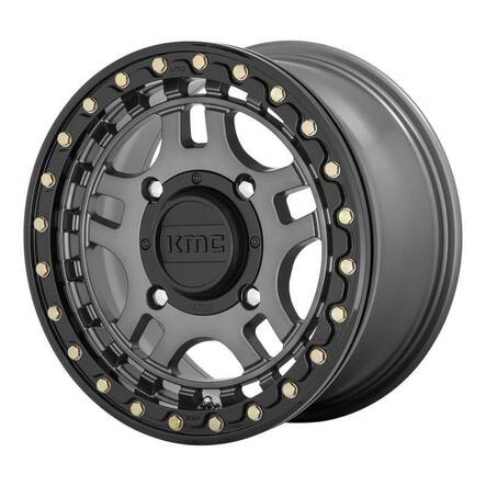 KS240 Gun Metal With Gloss Black Ring 7x15 4/156 ET38 CB132.0 60° - Alumiinivanteet - 274466 - 1