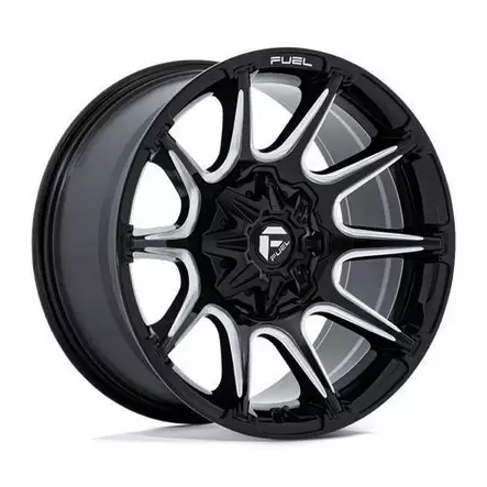 FC880 SUPER C GLOSS BLACK MILLED 10x20 8/165,1 ET-18 CB125.1 60° - Alumiinivanteet - 354056 - 1