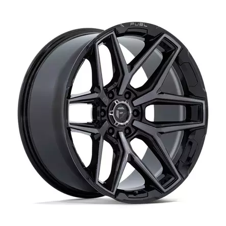 FLUX GLOSS BLACK BRUSH FC GRAY DDT 12x22 8/165,1 ET-44 CB125.1 60° - Alumiinivanteet - 341926 - 1