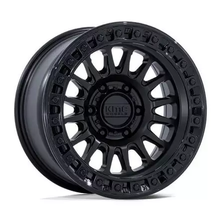 KM552 IMS MATTE BLACK W/ GLOSS BLACK LIP 8x17 6/139,7 ET32 CB106.1 60° - Alumiinivanteet - 374286 - 1