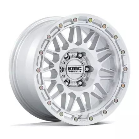 KM555 ATTACK GLOSS SILVER W/ MACHINED FACE 8,5x17 5/127 ET0 CB71.5 60° - Alumiinivanteet - 372606 - 1