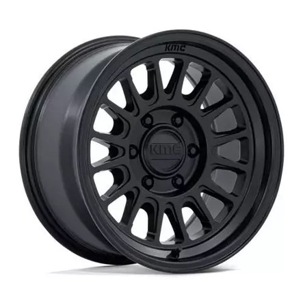 KM733 IMPACT FFT MATTE BLACK 8x17 6/130 ET32 CB84.1 60° - Alumiinivanteet - 374416 - 1