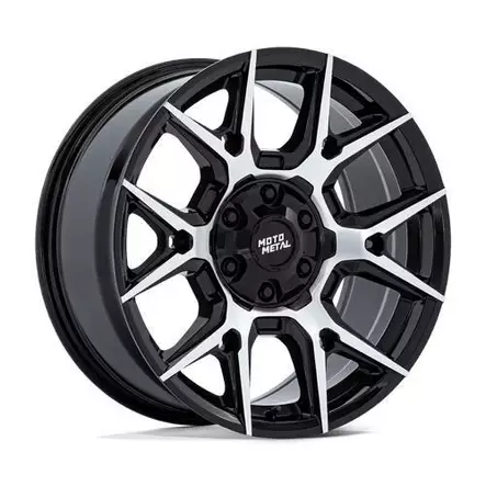 MO813 MASON GLOSS BLACK W/ MACHINED FACE 9x18 6/135/139,7 ET18 CB95.1 60° - Alumiinivanteet - 358176 - 1