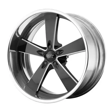 VN472 BURNOUT BLACK MILLED W/ POLISHED BARREL 11x20 5/127 ET-51 CB78.3 60° - Alumiinivanteet - 363766 - 1