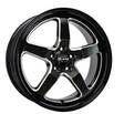 B162 Black machined 8x18 5/112 ET35 CB73.1 60° - Alumiinivanteet - 35616 - 1