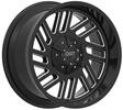 D57 Glossblack milled 10x20 5/127/139,7 ET-12 CB78.1 60° - Alumiinivanteet - 259906 - 1