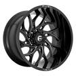 D741 RUNNER GLOSS BLACK MILLED 8,25x20 8/165,1 ET-240 CB121,6 60° - Alumiinivanteet - 288236 - 1