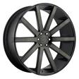 DC121 MATTE BLACK DOUBLE DARK TINT 9,5x22 6/139,7 ET20 CB106.1 60° - Alumiinivanteet - 245676 - 1