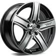 GTR Sports 1 Black Front Polished 5,5x13 4/98/100 ET30 CB67,1 60° - Alumiinivanteet - 336276 - 1