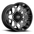 MO808 SNIPER GLOSS BLACK MILLED 9x20 8/165,1 ET0 CB125,1 60° - Alumiinivanteet - 331596 - 1