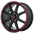 MR142 Satin Black With Red Stripe 7x17 5/114,3/120 ET40 CB74.1 60° - Alumiinivanteet - 243786 - 1